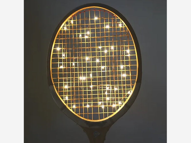 Vintage Tennis Racket Lamp