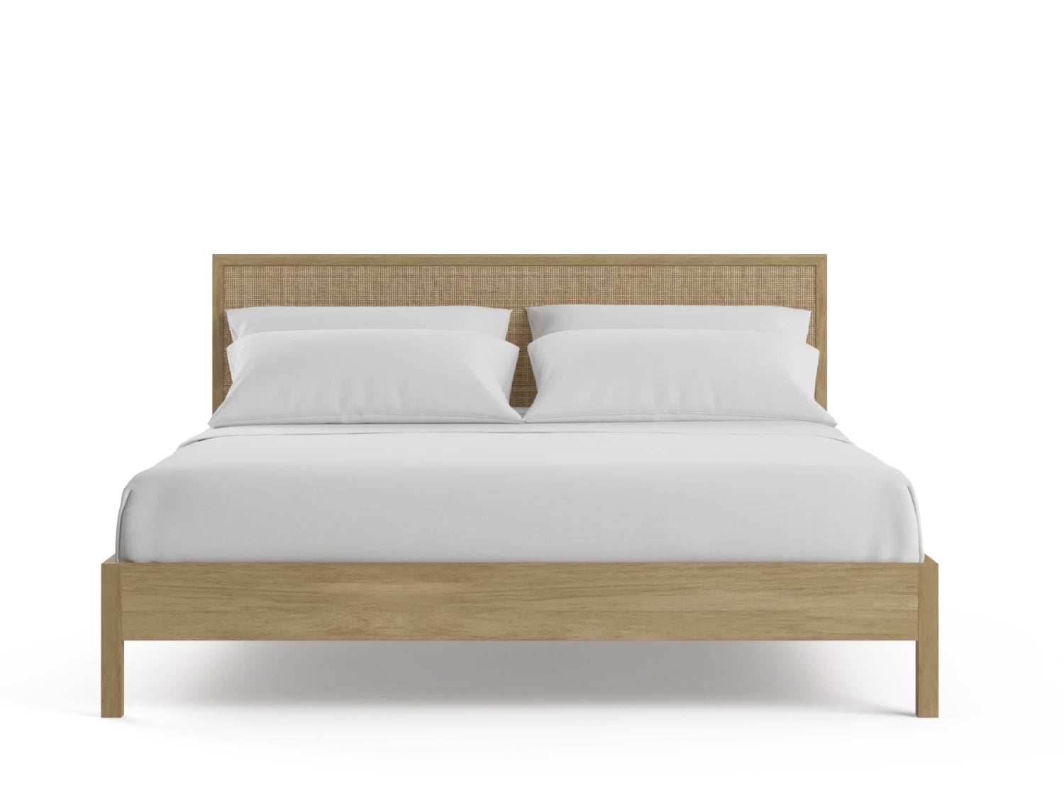 Rattan Queen Size Bed Frame Mango Wood Holy Funk