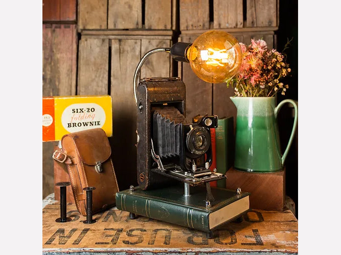 Antique Kodak Camera Lamp