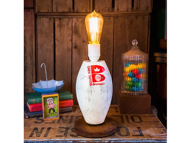 Ten Pin Bowling Upcycled Lamp