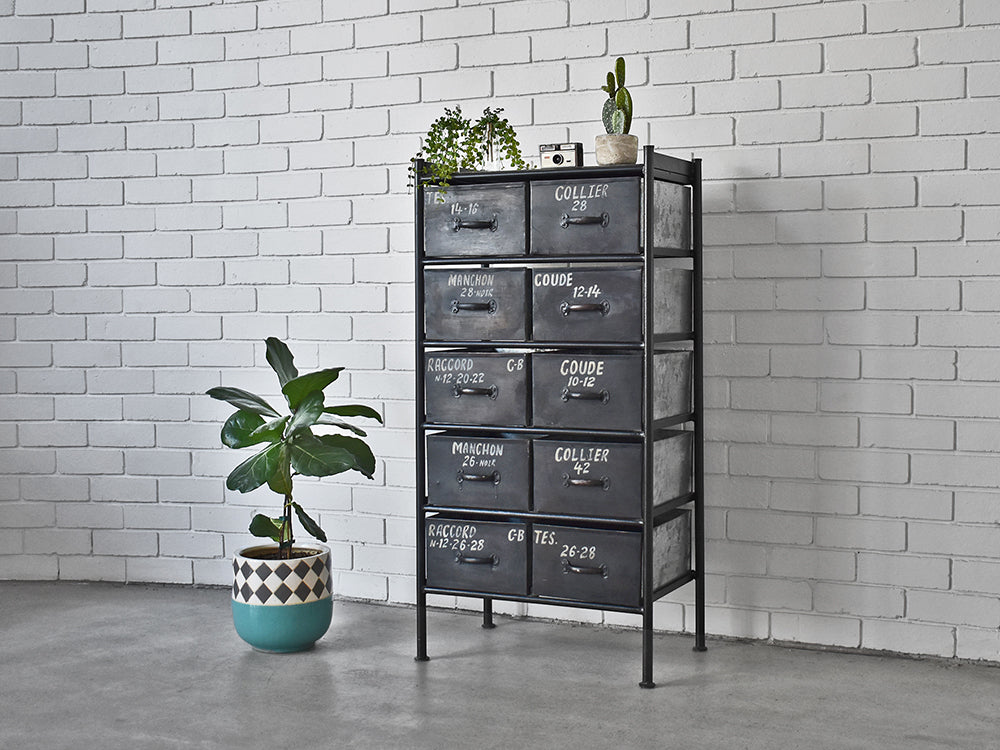 Industrial tallboy deals drawers